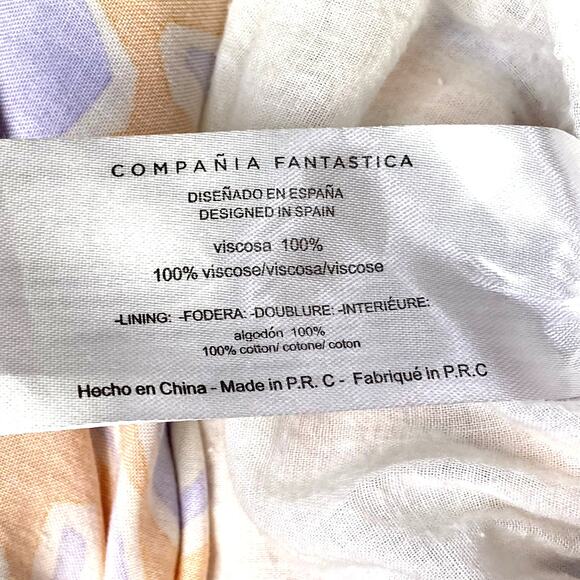 Vibrant Orange and Purple Midi Dress - Picture 9 of 11